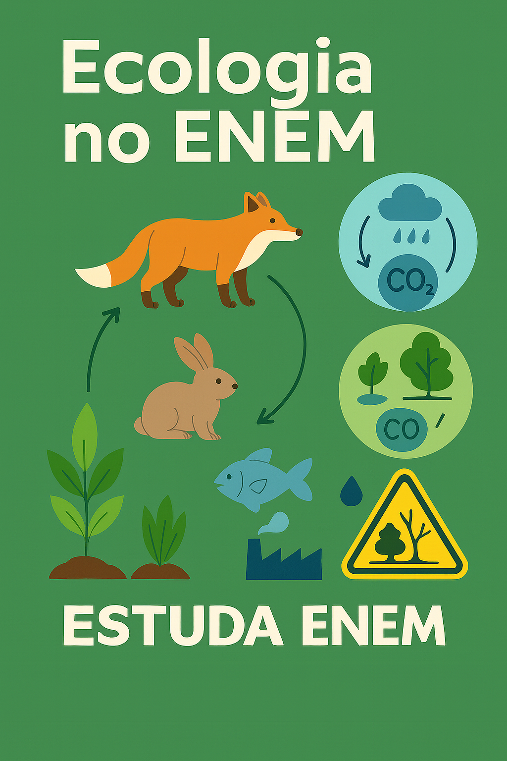 Ecologia no ENEM: Cadeias Alimentares, Ciclos Biogeoquímicos e Impactos Ambientais