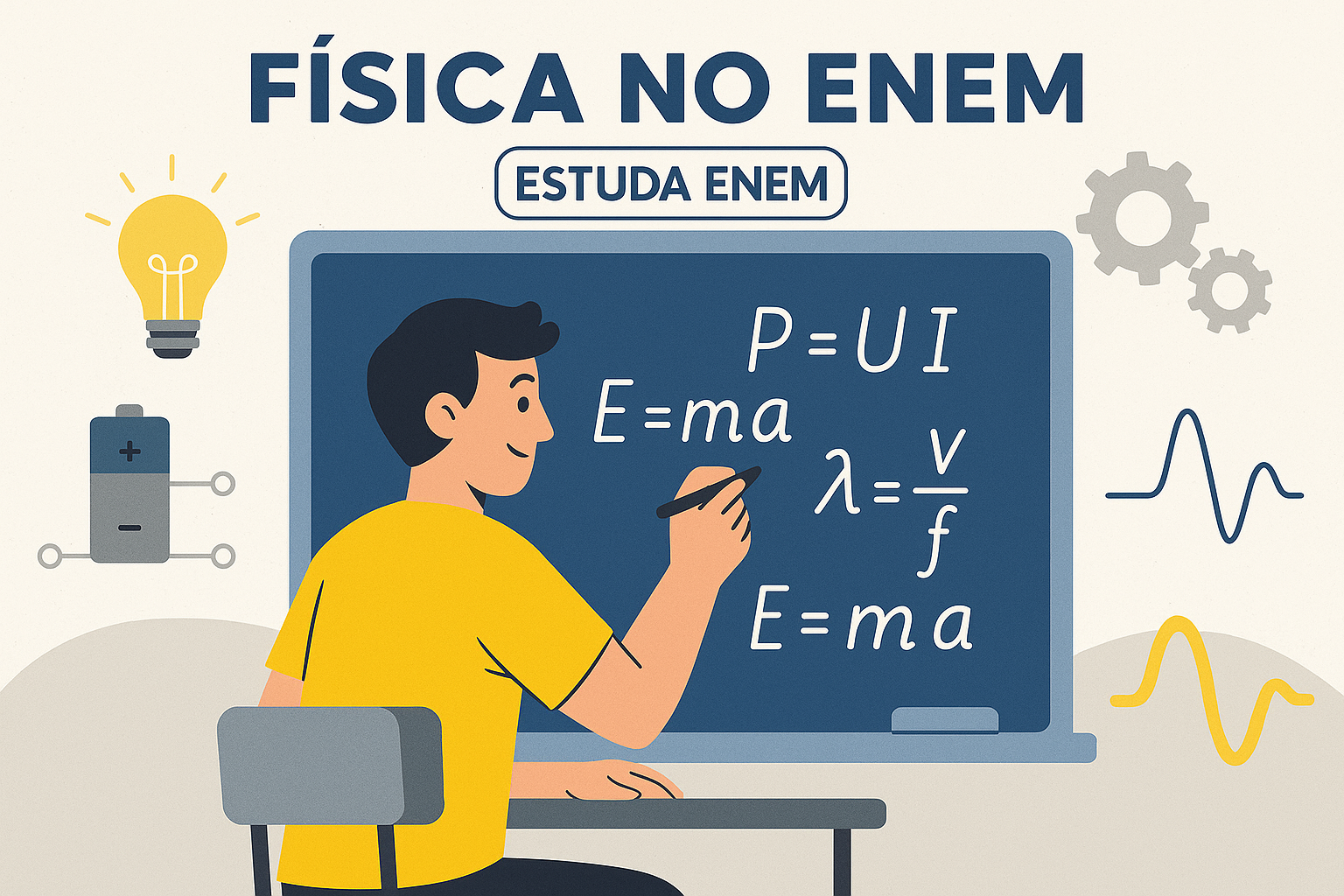 ⚙️ Física no ENEM: Conteúdos Essenciais para Revisar em 2025