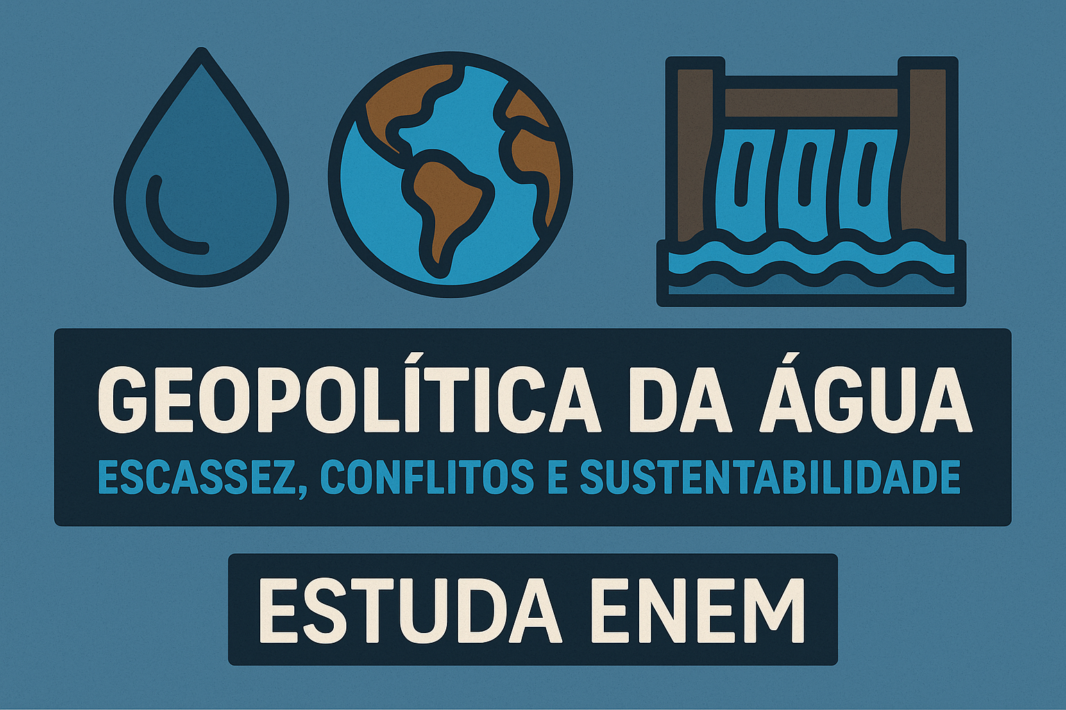 Geopolítica da Água: Escassez, Conflitos e Sustentabilidade no ENEM