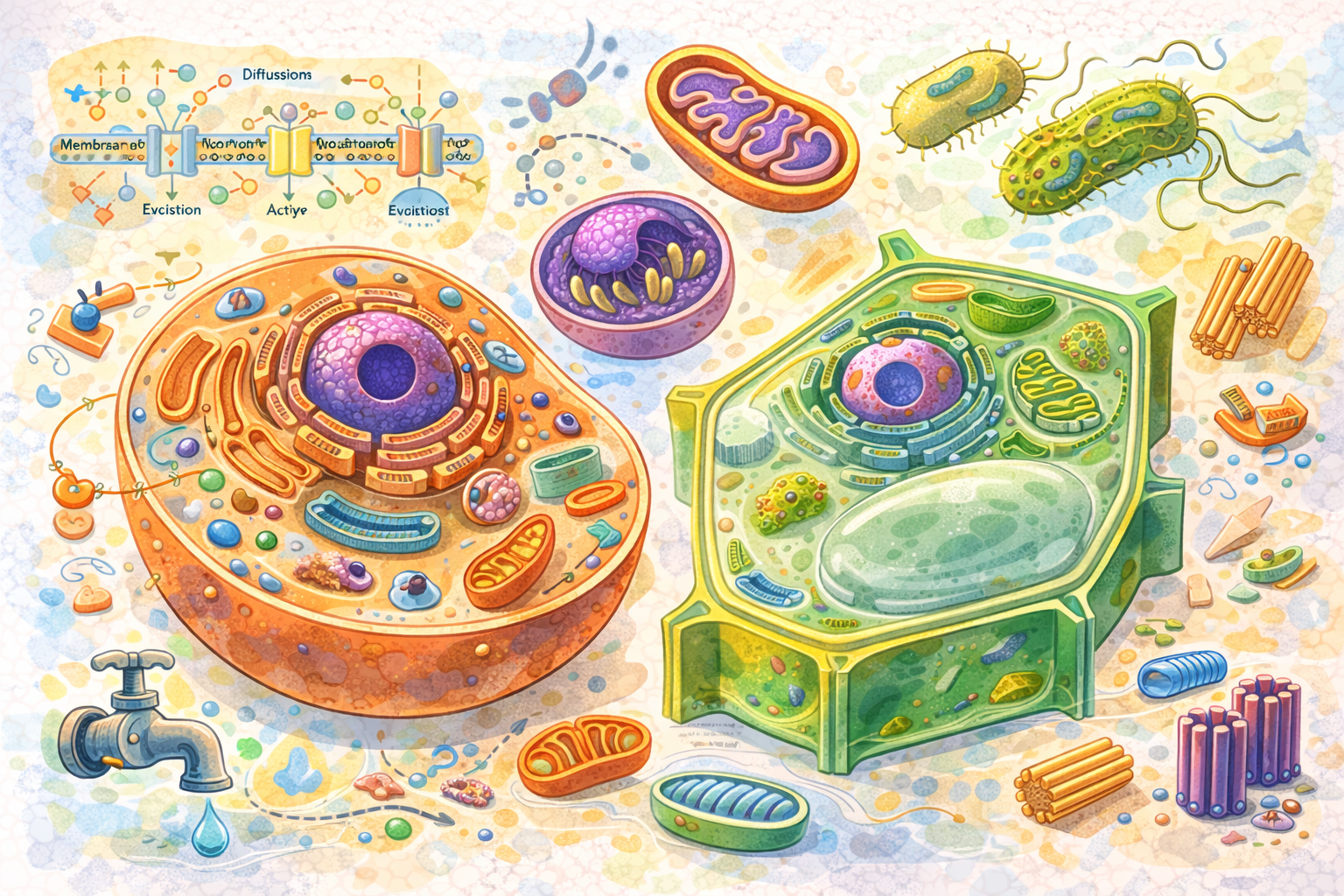 Citologia: membrana, organelas e funções