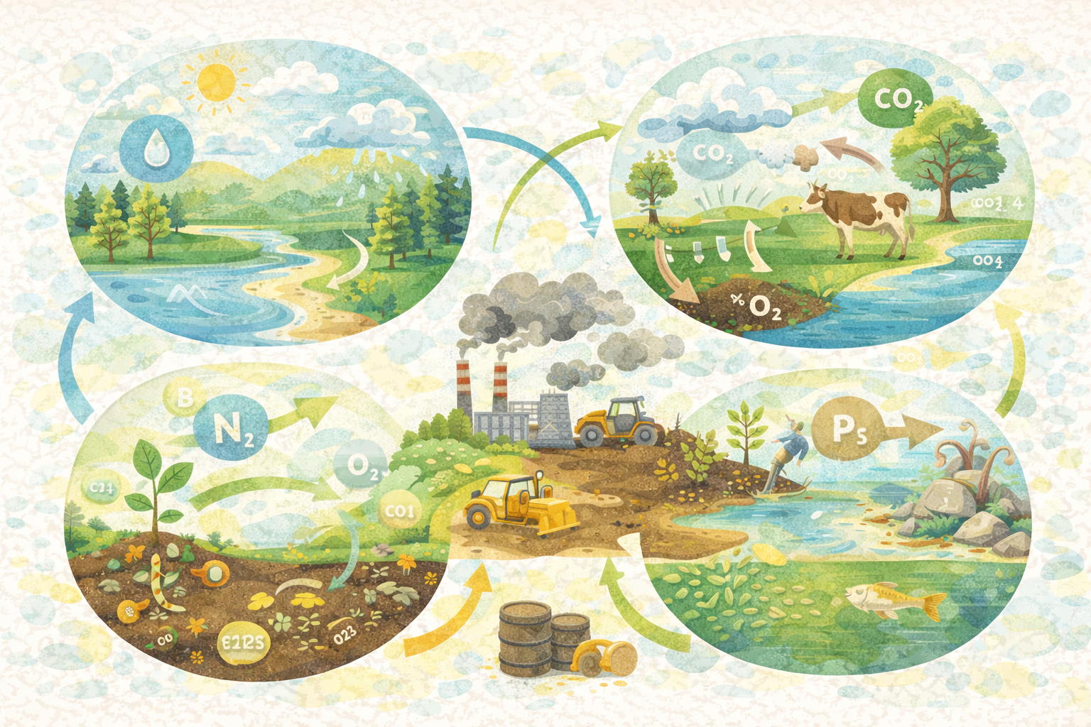 Ecologia: ciclos biogeoquímicos e impacto humano