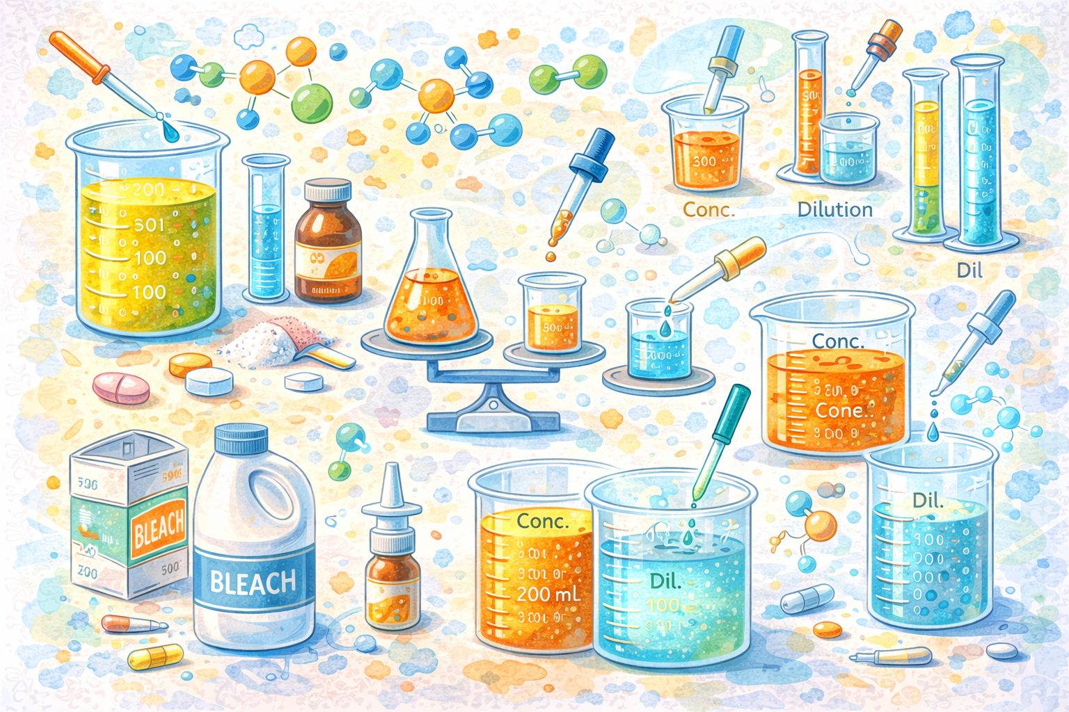 Soluções: concentração e diluição (passo a passo)