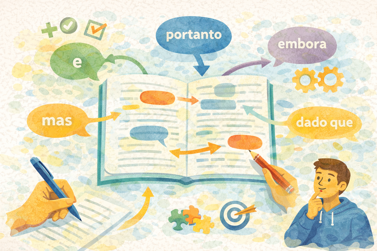 Coesão textual: conectivos que mais aparecem no ENEM