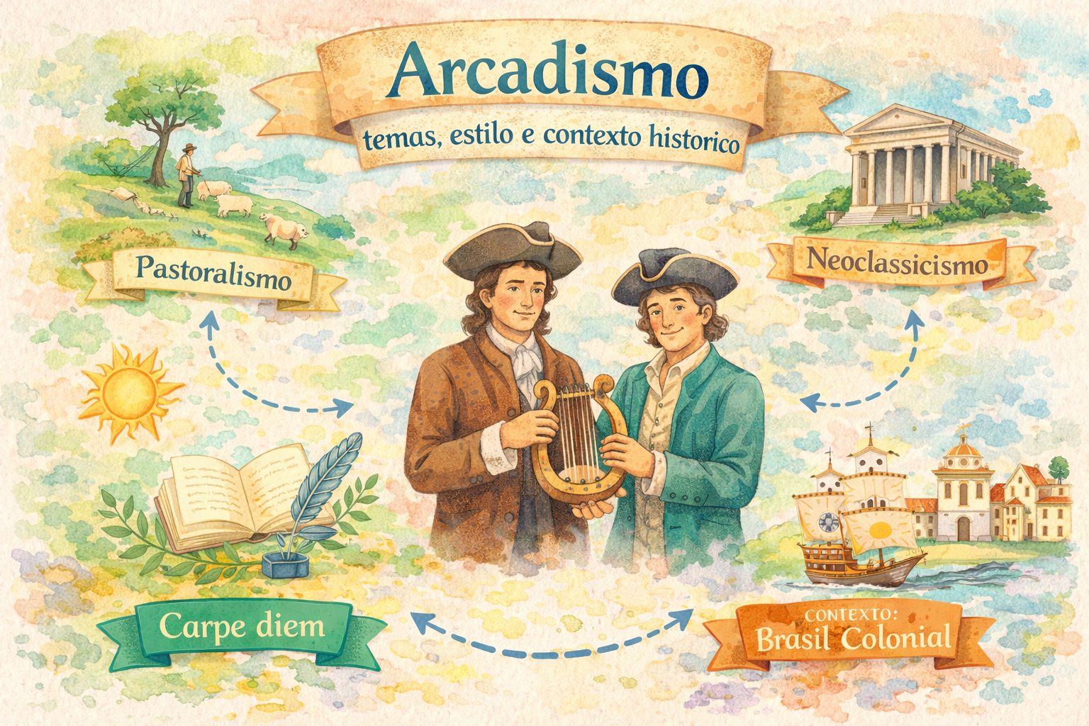 Arcadismo: temas, estilo e contexto histórico 🌿📚