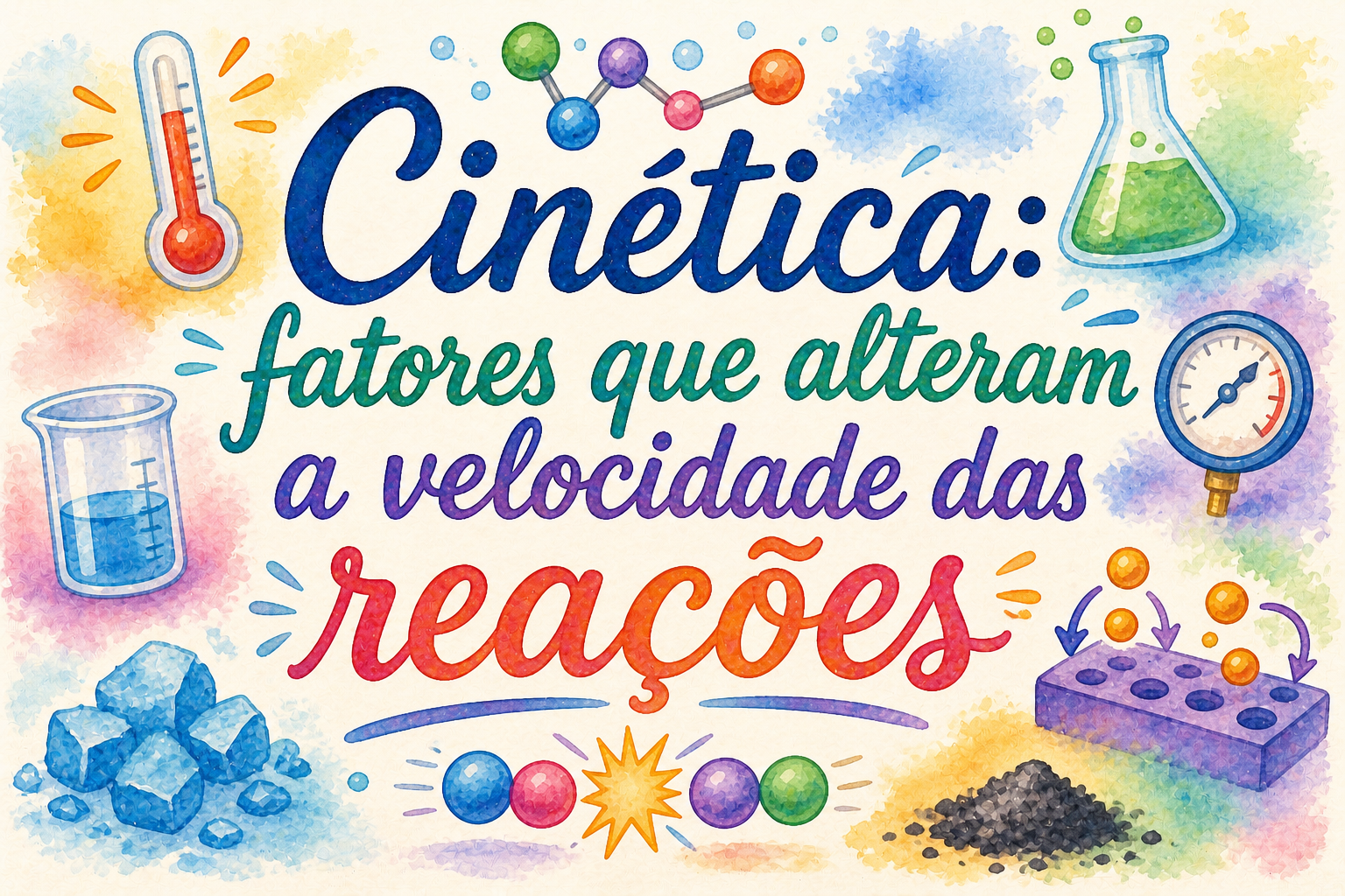 Cinética: fatores que alteram a velocidade das reações ⚗️⏱️🔥