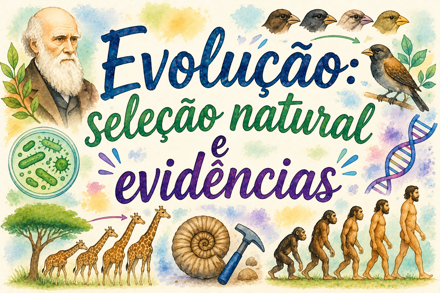 Evolução: seleção natural e evidências 🧬🌍✨