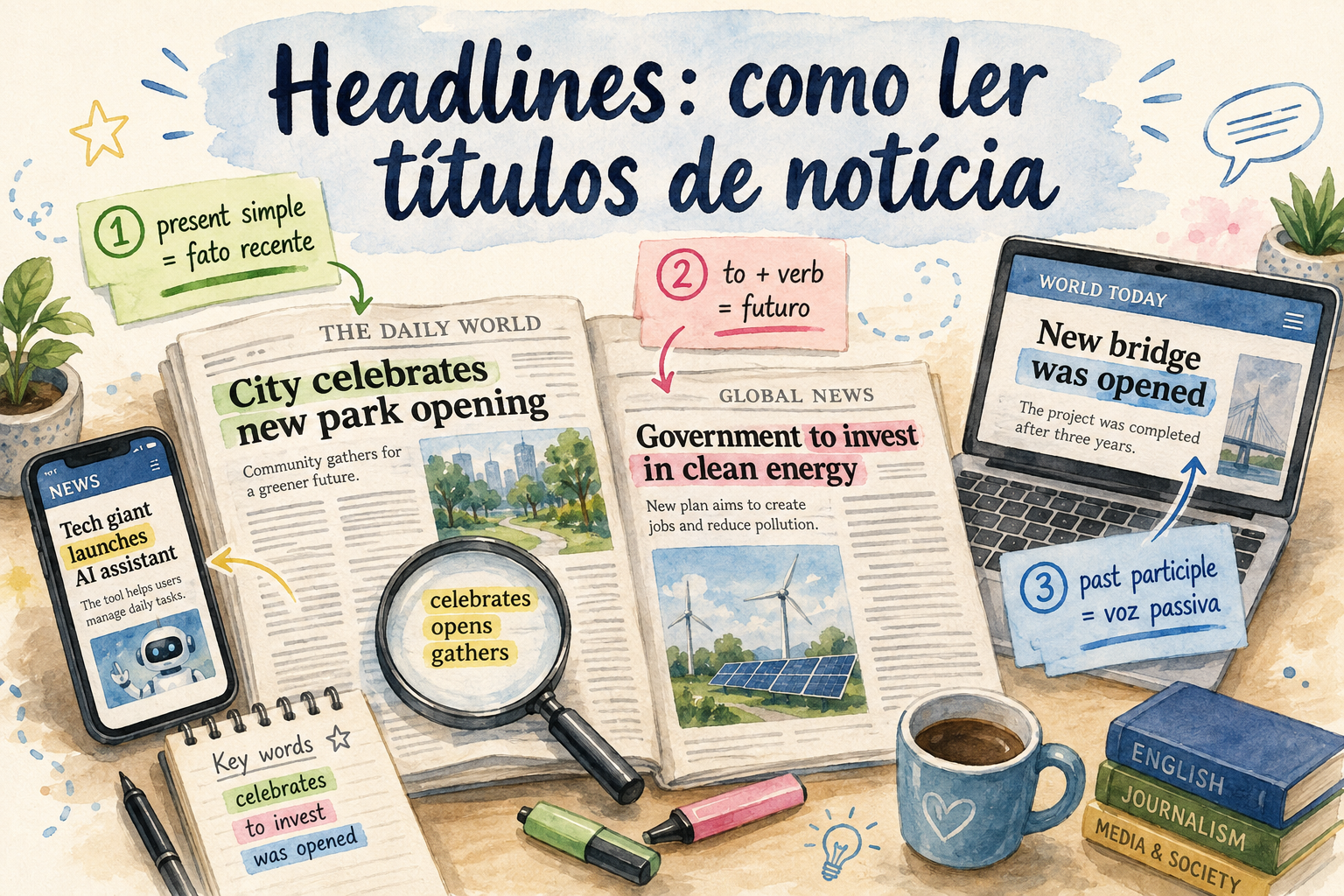 Headlines: como “ler” títulos de notícia no Enem